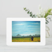 農家カノーラファーム結婚式招待状 (スタンド正面)