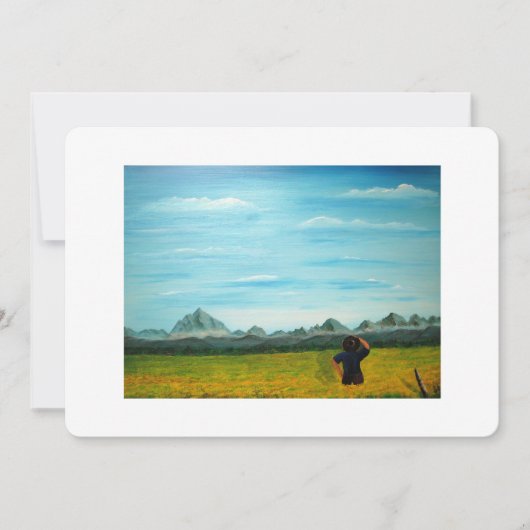 農家カノーラファーム結婚式招待状 (正面)