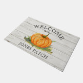 農家カボチャのパッチ署名へようこそ ドアマット (アングル)