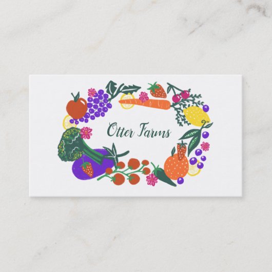 農家ガーデニングモダン造園ガーデナーベグ 名刺 (正面)