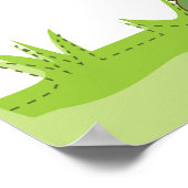 農家ガールと巨大なニンジン園芸家 ポスター (角)