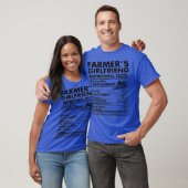 農家ガールフレンド栄養ファクト農業 Tシャツ (ユニセックス)