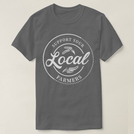 農家ギフトサポート地域の農家 Tシャツ (デザイン正面)