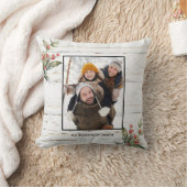 農家クリスマスプレッドウィンターベリーの写真 クッション (ブランケット)