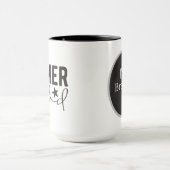 農家クールパパワードアート追加モノグラム マグカップ (中央)