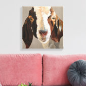 農家シャイ絵画ヤギの壁画をキャンバスに キャンバスプリント (インサイチュ (リビング))