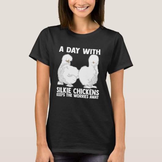 農家シルキーチキンママシルキーチキン農家 Tシャツ (正面)