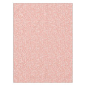 農家シンプルの花の模様（ピンク） テーブルクロス (正面)