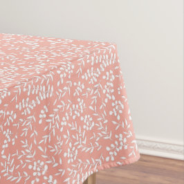 農家シンプルの花の模様（ピンク） テーブルクロス