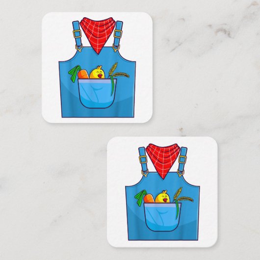 農家シンプルキュートファーム スクエア名刺 (正面/裏面)