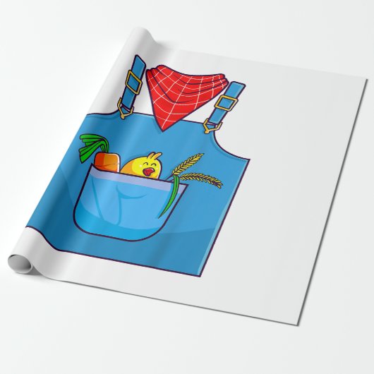 農家シンプルキュートファーム ラッピングペーパー (アンロールド)