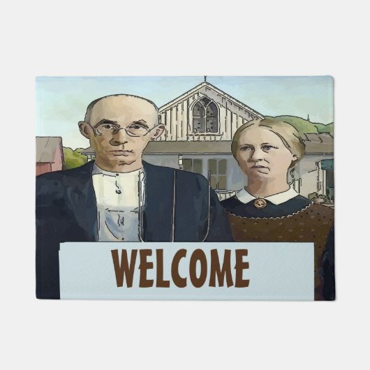 農家スタイル国、パーソナライズフロアマット ドアマット (正面)