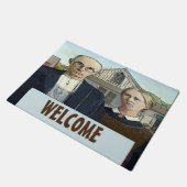 農家スタイル国、パーソナライズフロアマット ドアマット (アングル)