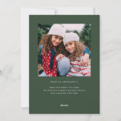 農家スタイル水彩クリスマスツリー+写真 シーズンカード (裏面)