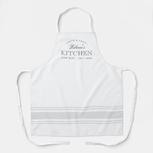農家スタイル編集可能カラーエパーソナライズされたプロン エプロン (正面)