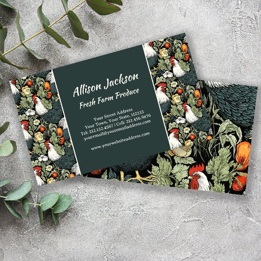 農家ズマーケットニードルファームグリーンルースター 名刺