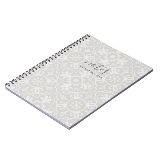 農家タイルのパターンノート – 色を選択できる ノートブック (左側)