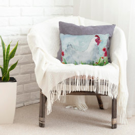 農家チキンと花 アクセントクッション