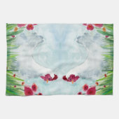 農家チキンと花 キッチンタオル (横)