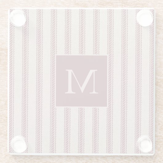 農家チッキンググレインサックカントリーモノグラムの ガラスコースター (裏面)