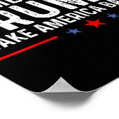 農家ティー – トランプの農家がアメリカを取り戻す ポスター (角)