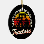 農家デザインバックオブアパレル農業 セラミックオーナメント (右)