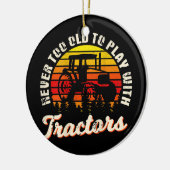 農家デザインバックオブアパレル農業 セラミックオーナメント (左)