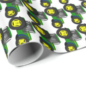 農家トラクタパターンギフトラップ、農業車両 ラッピングペーパー (ロールコーナー)