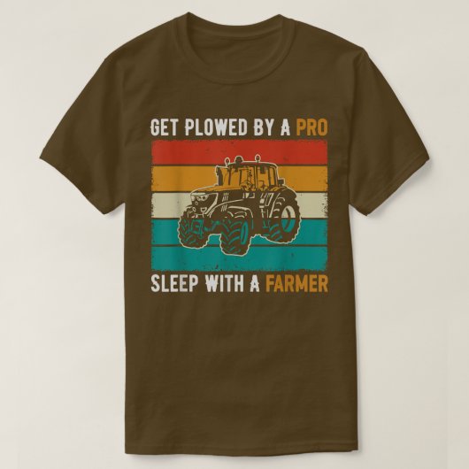 農家トラクターでプロの睡眠を受ける Tシャツ (デザイン正面)