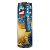 農家トラクターアメリカンフラッグフィールド タンブラー (裏面)