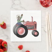 農家トラクターナプキンスに乗る スタンダードランチョンナプキン (インサイチュ)