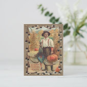 農家トルコパンプキンコーンショックフェザー ポストカード (スタンド正面)