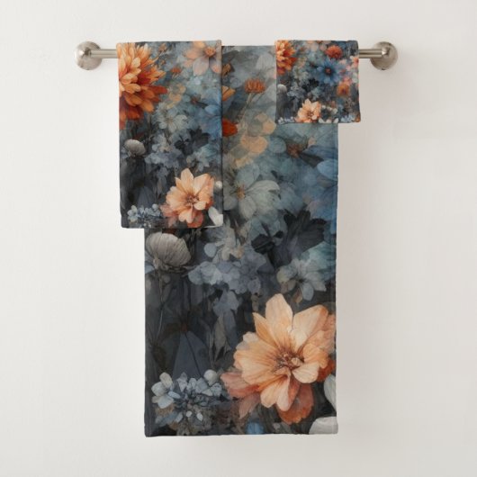 農家ネイビーブルー名門私立校風の バスタオルセット (インサイチュ)