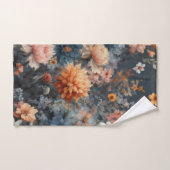 農家ネイビーブルー名門私立校風の バスタオルセット (ハンドタオル)