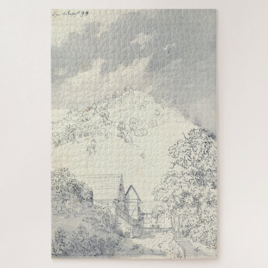 農家バイアヒルサイドカスパルDavid Friedrich ジグソーパズル (縦)