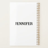 農家パーソナライズされたの美しい馬。馬 プランナー手帳 (裏面)