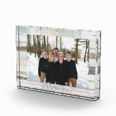 農家パーソナライズされた名写真アクリルブロック フォトブロック (右)