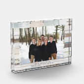 農家パーソナライズされた名写真アクリルブロック フォトブロック (左)