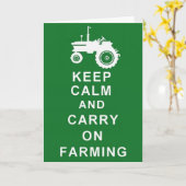 農家ファームグリーティングカードまたは誕生日カードトラクター カード (黄色い花)