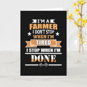 農家ファームトラクター農業農業ギフトアイディア カード (黄色い花)