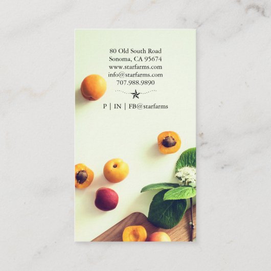 農家ファーム名刺 名刺 (裏面)