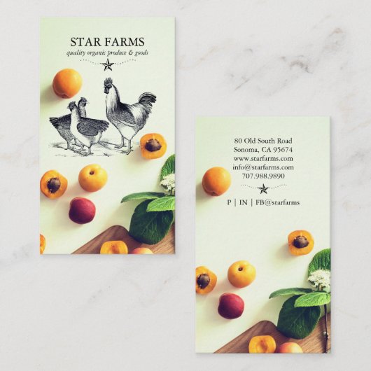農家ファーム名刺 名刺 (正面/裏面)