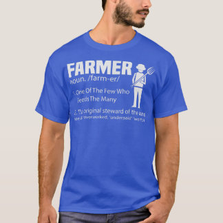 農家ファーム、農家、トラクター農業 Tシャツ