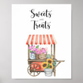 農家フラワーベビーシャワー – スイーツとお菓子 ポスター (正面)