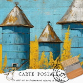 農家フローラ素朴ヴィンテージテクスチャの分離 ラッピングペーパーシート