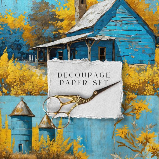 農家フローラ素朴ヴィンテージテクスチャの分離 ラッピングペーパーシート