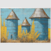 農家フローラ素朴ヴィンテージテクスチャの分離 薄葉紙 (正面)