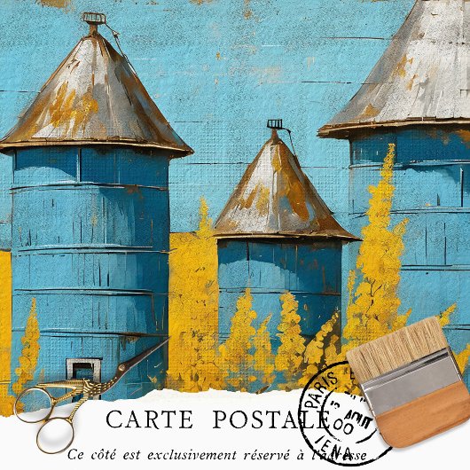 農家フローラ素朴ヴィンテージテクスチャの分離 薄葉紙