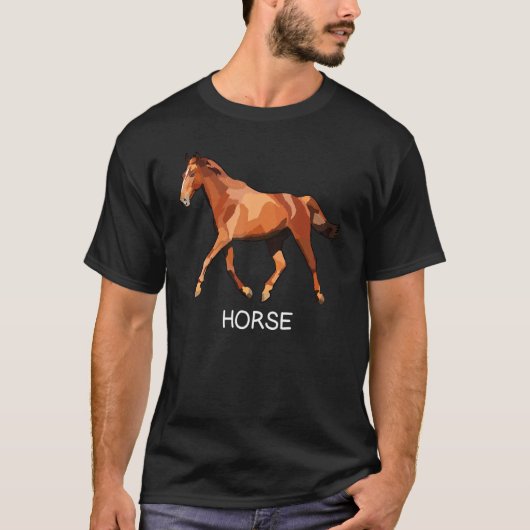 農家ブラウンホースファーム動物 Tシャツ (正面)