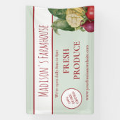 農家プロデュース農工事業 横断幕 (縦)